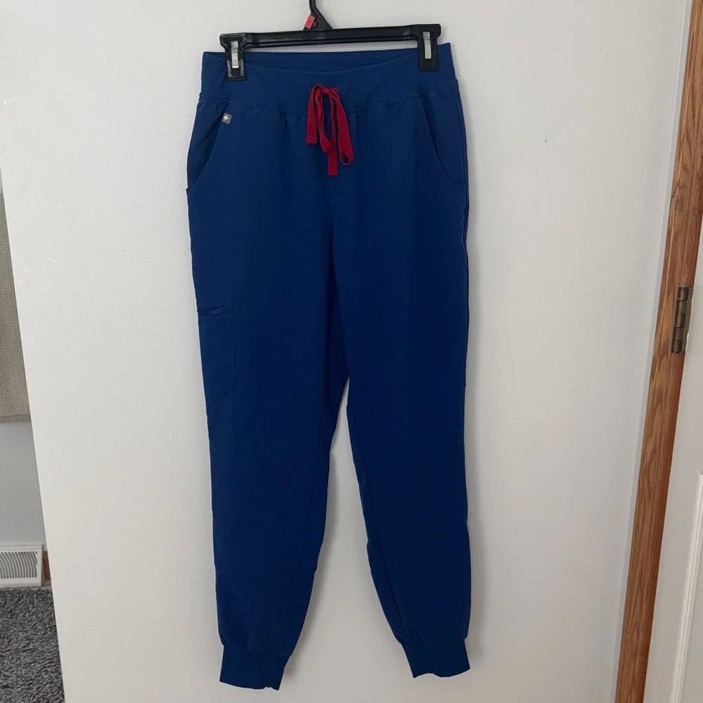 Women’s Winning Blue Jogger Pants with Red Drawstring